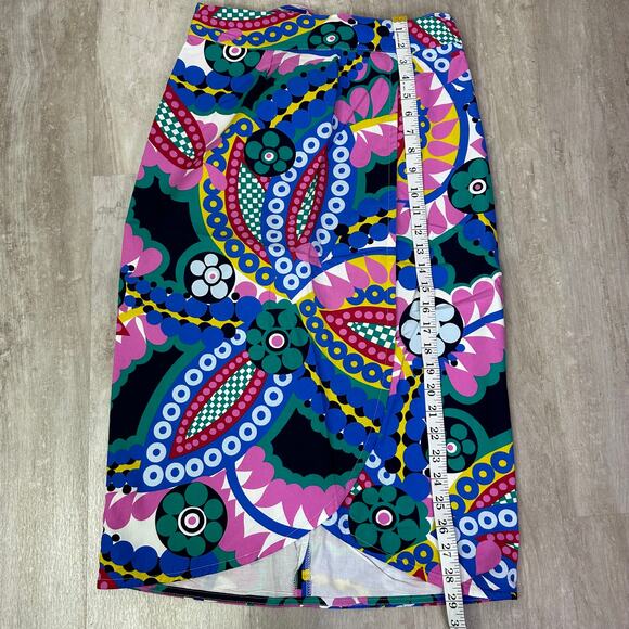 J.Crew Tie-back tulip skirt in Ratti kaleidoscope floral #L7939 size 6 Career - Picture 3 of 9